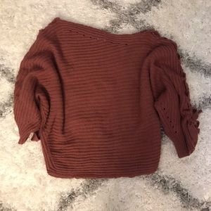 Slouchy off the shoulder sweater